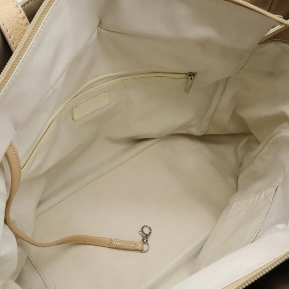 CHANEL Beige Coated Canvas Shoulder Bag - Picture 9 of 10